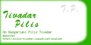 tivadar pilis business card